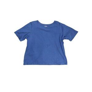 L.L. Bean Womens 2X Plus Royal Blue TShirt Classic Everyday Relaxed fit Layering